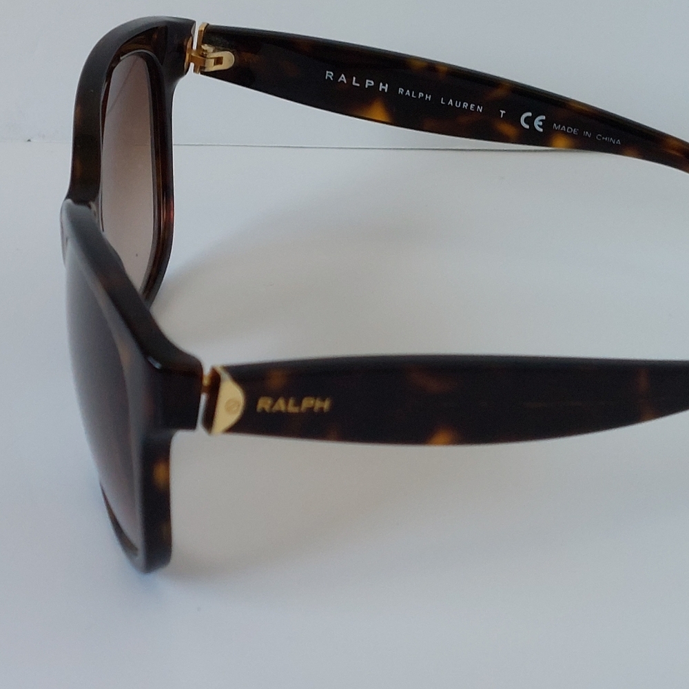 Ralph Lauren Sunglasses Brown With Ralph Logo On Both Sides - Picture 3 of 6